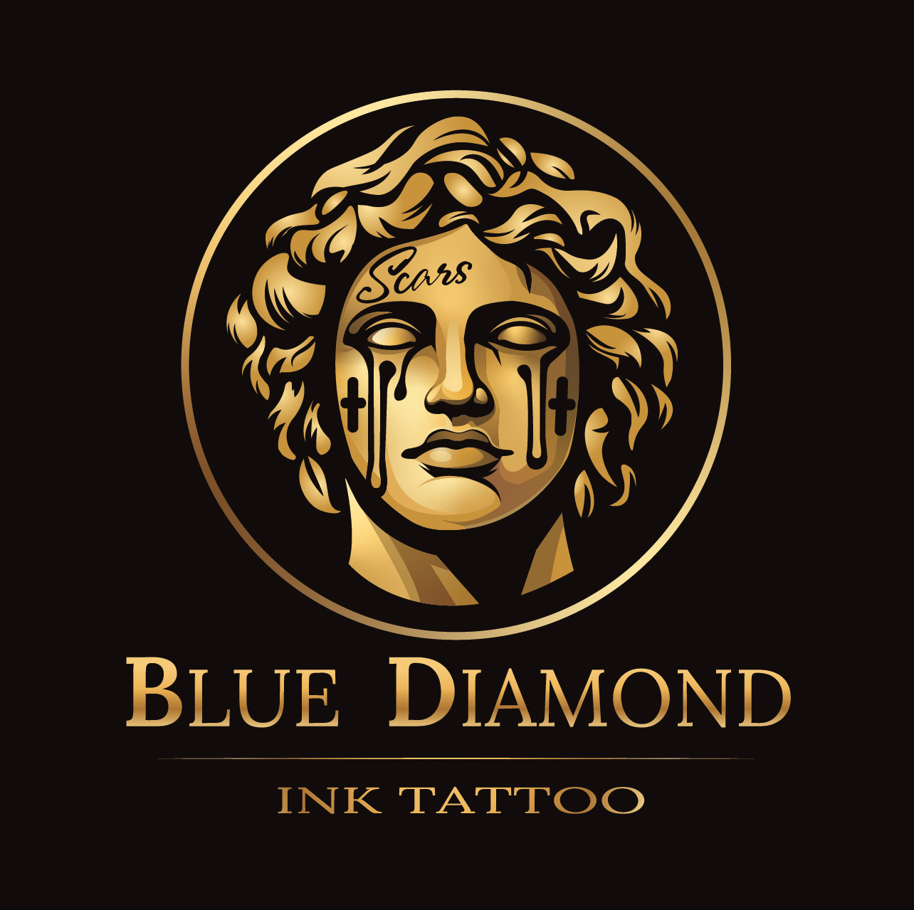 Blue Diamond Ink Tattoo